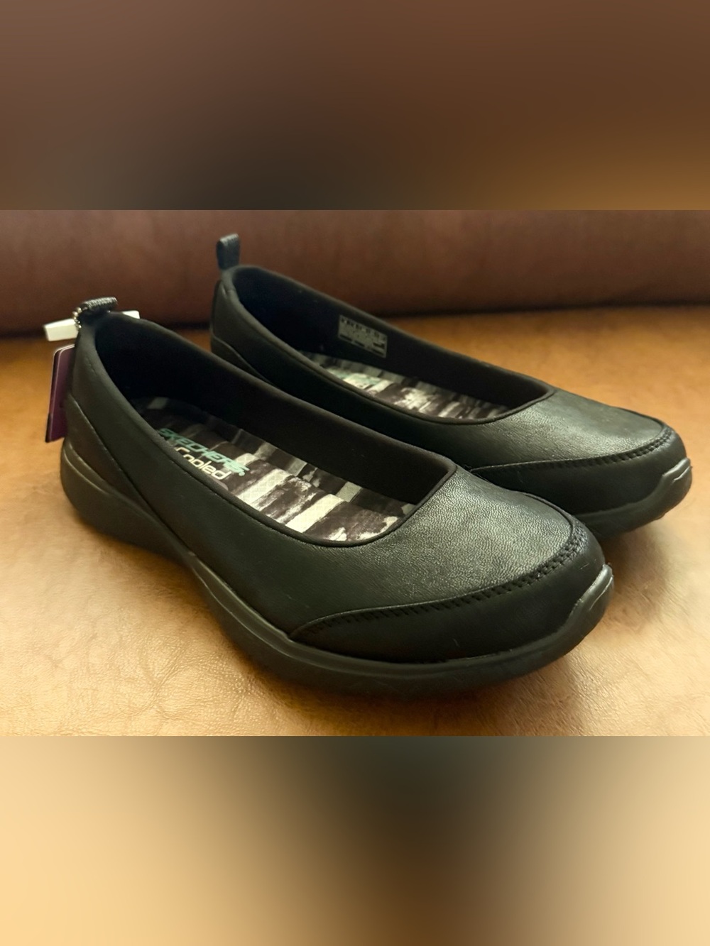 Skechers GOwalk Lite Gem Ballet Flats Black Comfort Shoes Womens Size 8 NWOB - Picture 5 of 11
